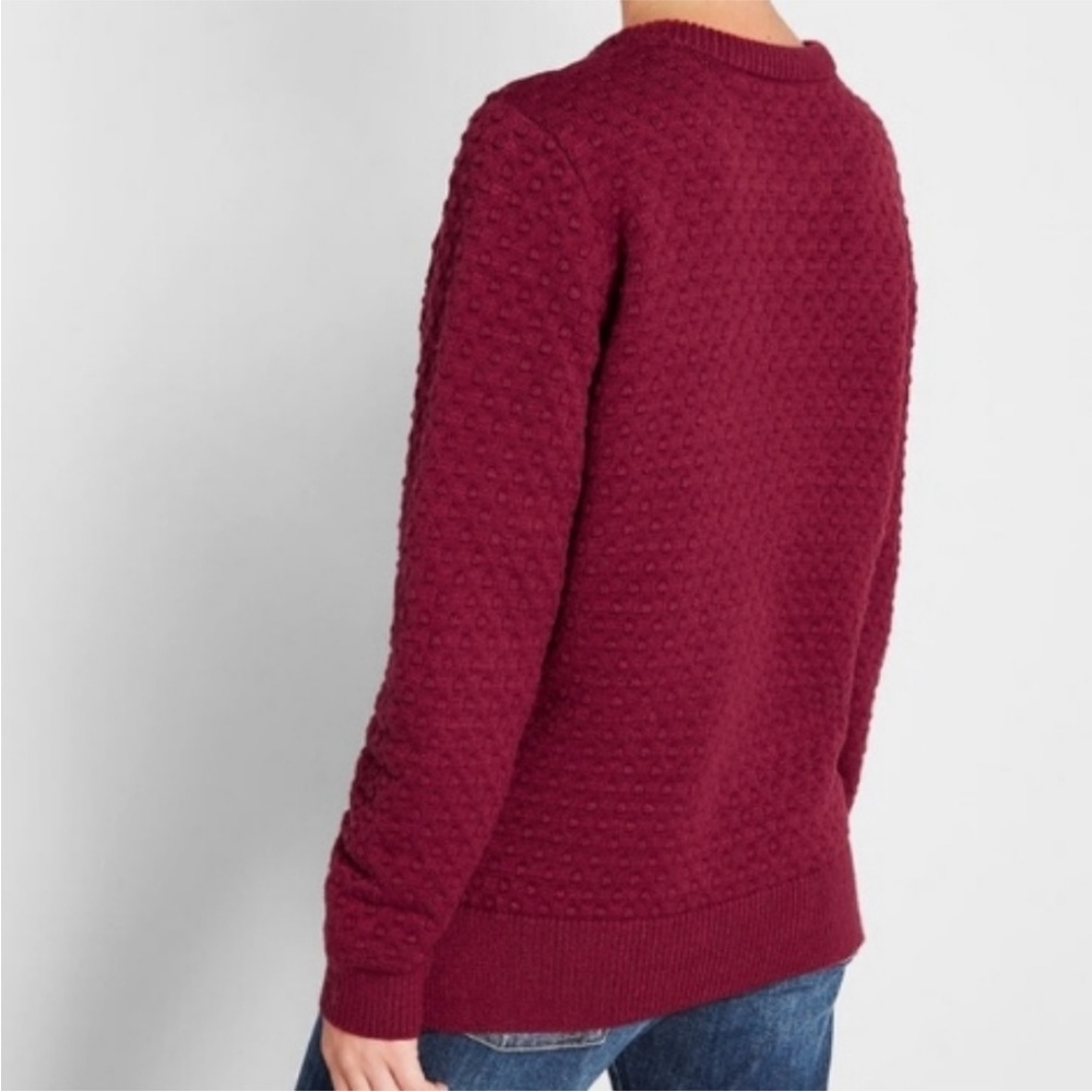 Modcloth Excellent Example Textured Sweater Red size XL - Picture 12 of 13